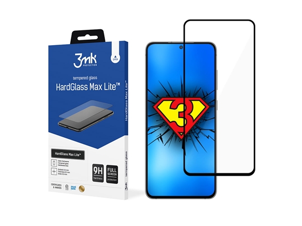 3Mk Hardglass Max Lite Hærdet Skærmbeskyttelse Til Samsung Galaxy S21 Fe, Sort