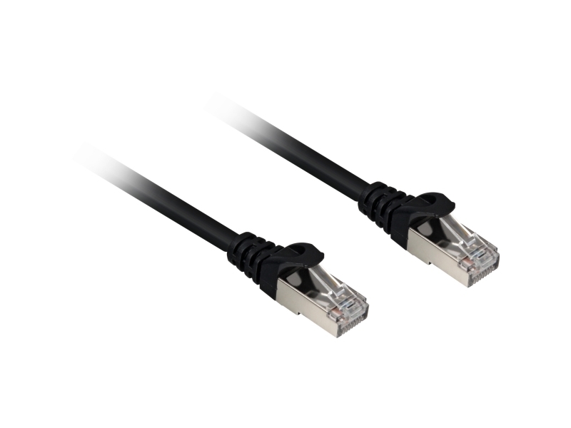 Sharkoon - Patchkabel - Rj-45 (Han) Til Rj-45 (Han) - 1.5 M - Cat 6A - Sort