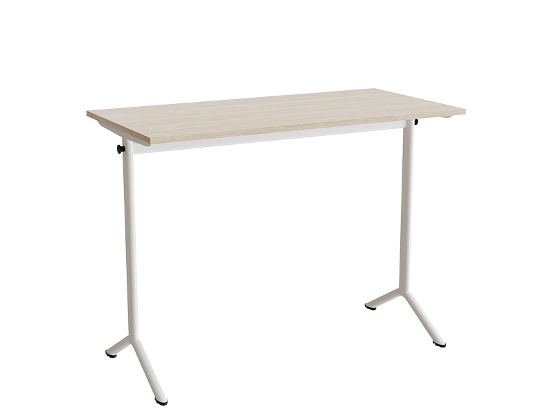 Schultisch Atlas 1130, 1200X600 Mm, Hpl-Hochdrucklaminat, Weißes Gestell