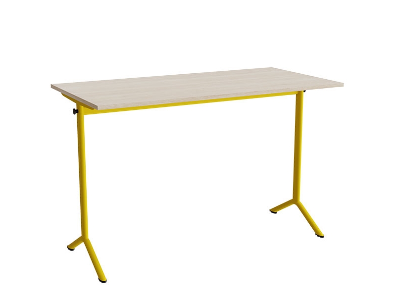 Bord Atlas 1130, 1400x700mm, ek högtryckslaminat, gul stomme | Baby & barn - Möbler - Hallmöbler | GameStuff