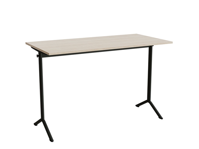 Bord Atlas 1130, 1400x700mm, eg højtrykslaminat, sortolivent stel
