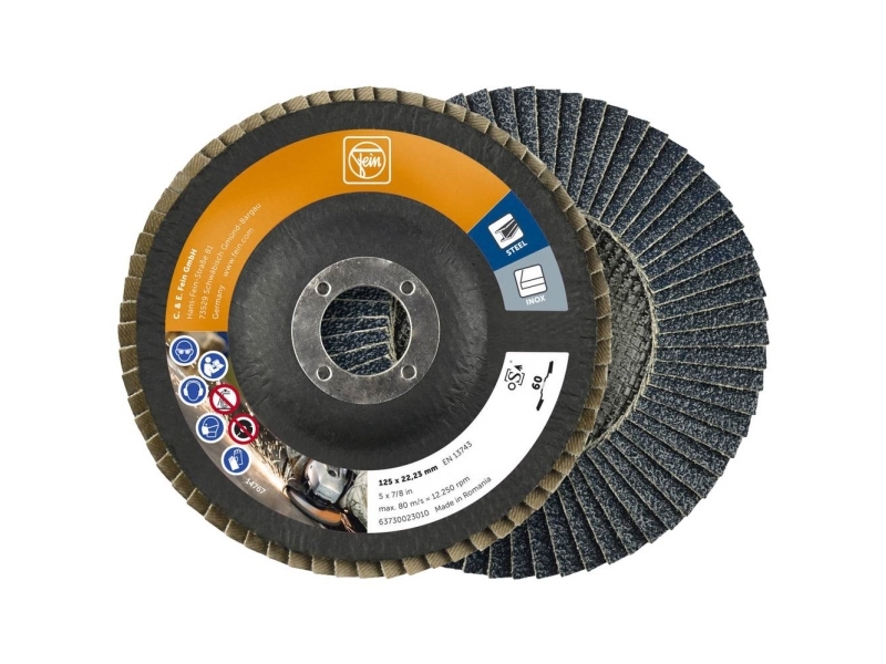 Fein 63730023010 Fächerschleifscheibe Ø 125 Mm Körnung Num 60 10 St. (63730023010)