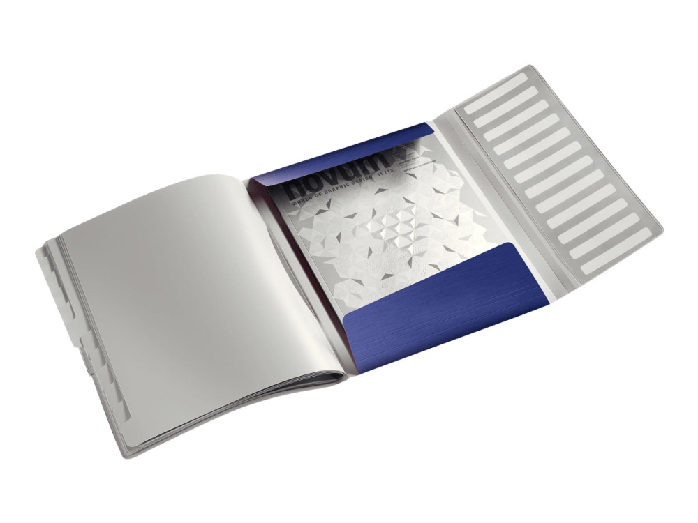 Leitz Style - Klassificeringsmappe - 12 rum - 12 dele - for A4 (210 x 297 mm) - kapacitet: 200 ark - med faneblade - titanblå