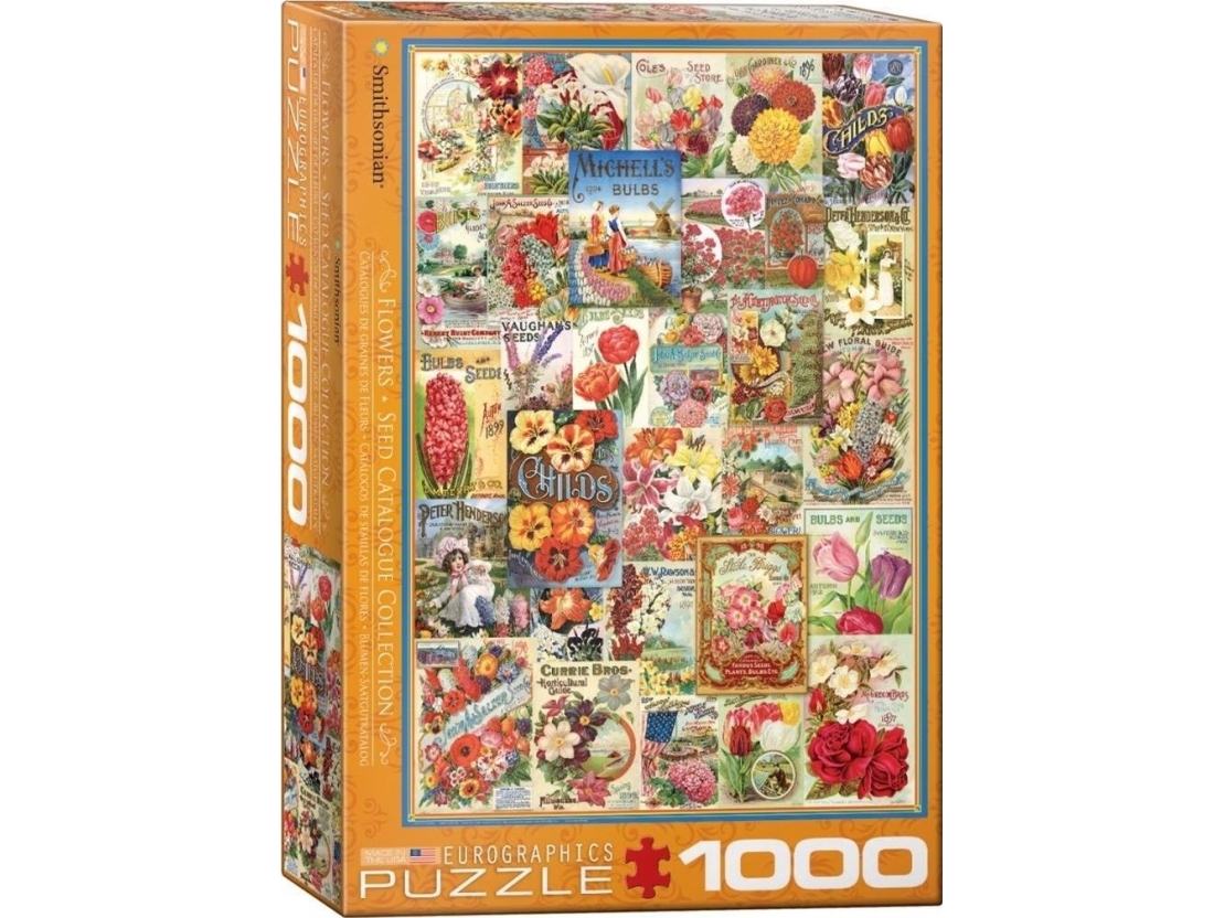 Puzzle 1000 Flower Seed Catalog Covers 6000-0806