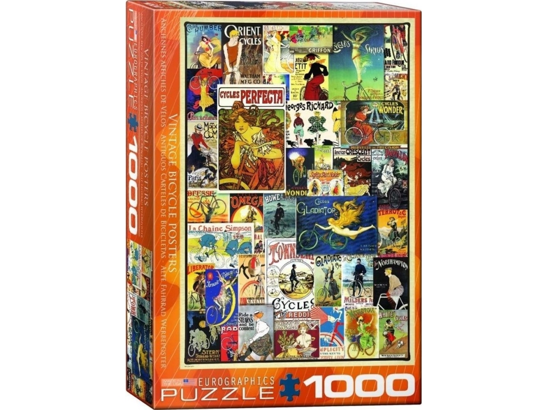 Puzzle 1000 Vintage Bicycle Posters 6000-0756