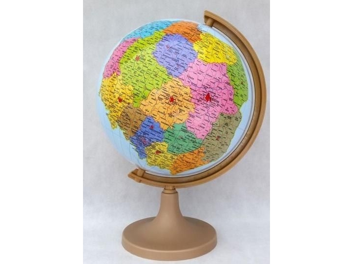 Zachem Globe Of Poland Administrativt Og Fysisk 32 Cm
