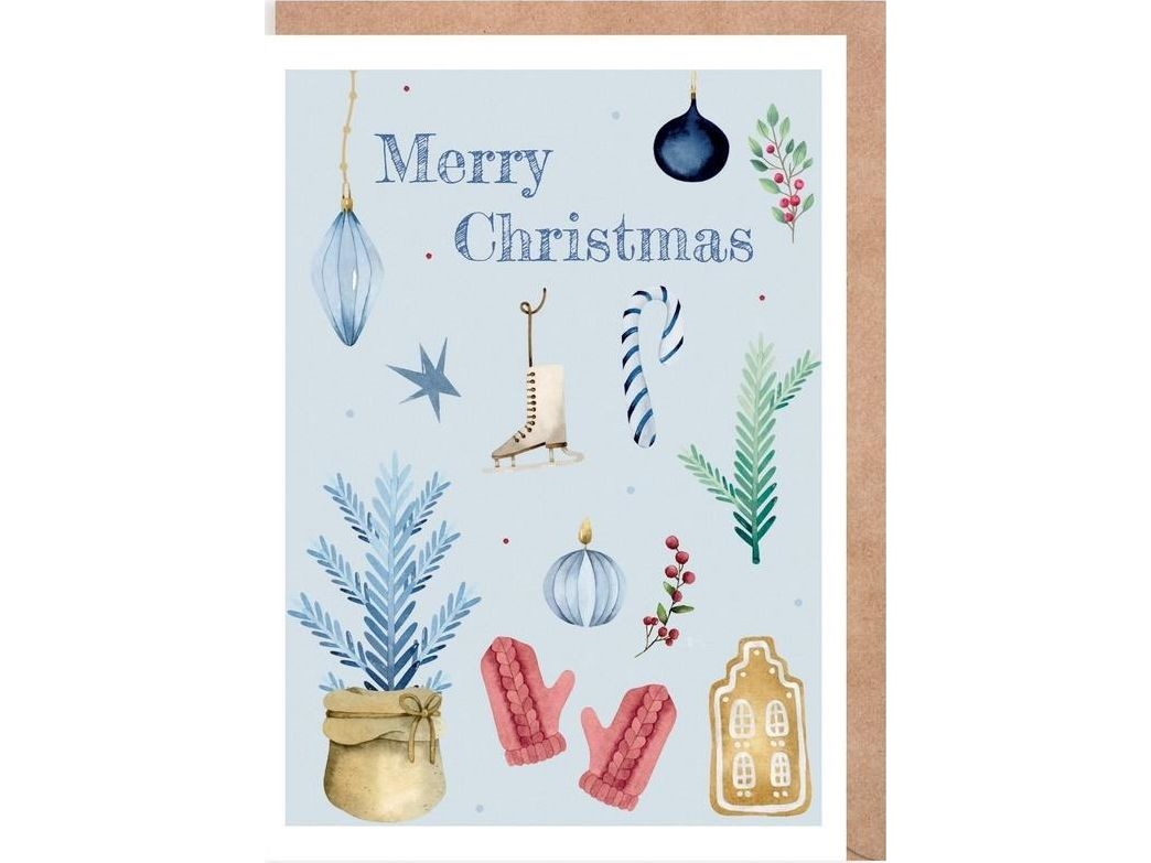 Merry Christmas-kort, øko K132