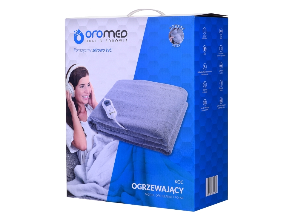 Oromed Elektrisk Varmeplaid Med Polar 130X180 Cm