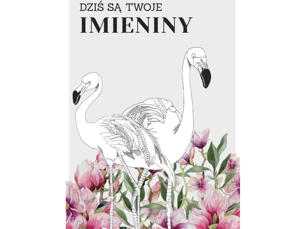 Billede af Passion Cards Karnet Imieniny - Flamingi, Pp-2201