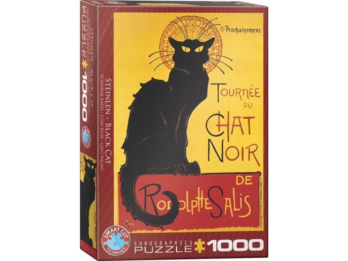 Puzzle 1000 Black Cat, T.A.Steinlen 6000-1399