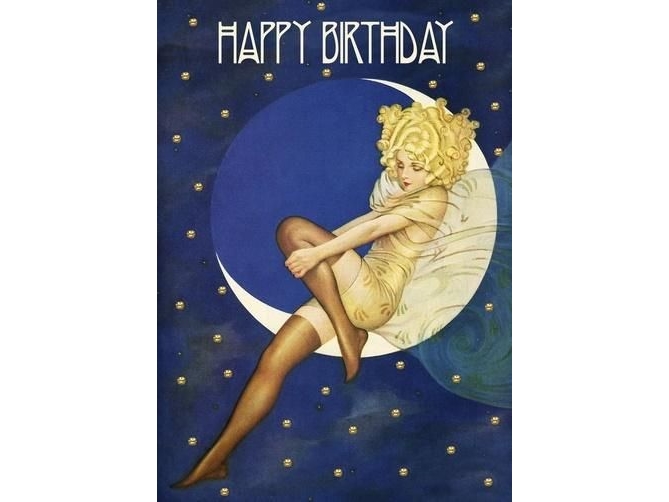 B6 Glitzer-Notizheft Mit Umschlag Birthday Moon