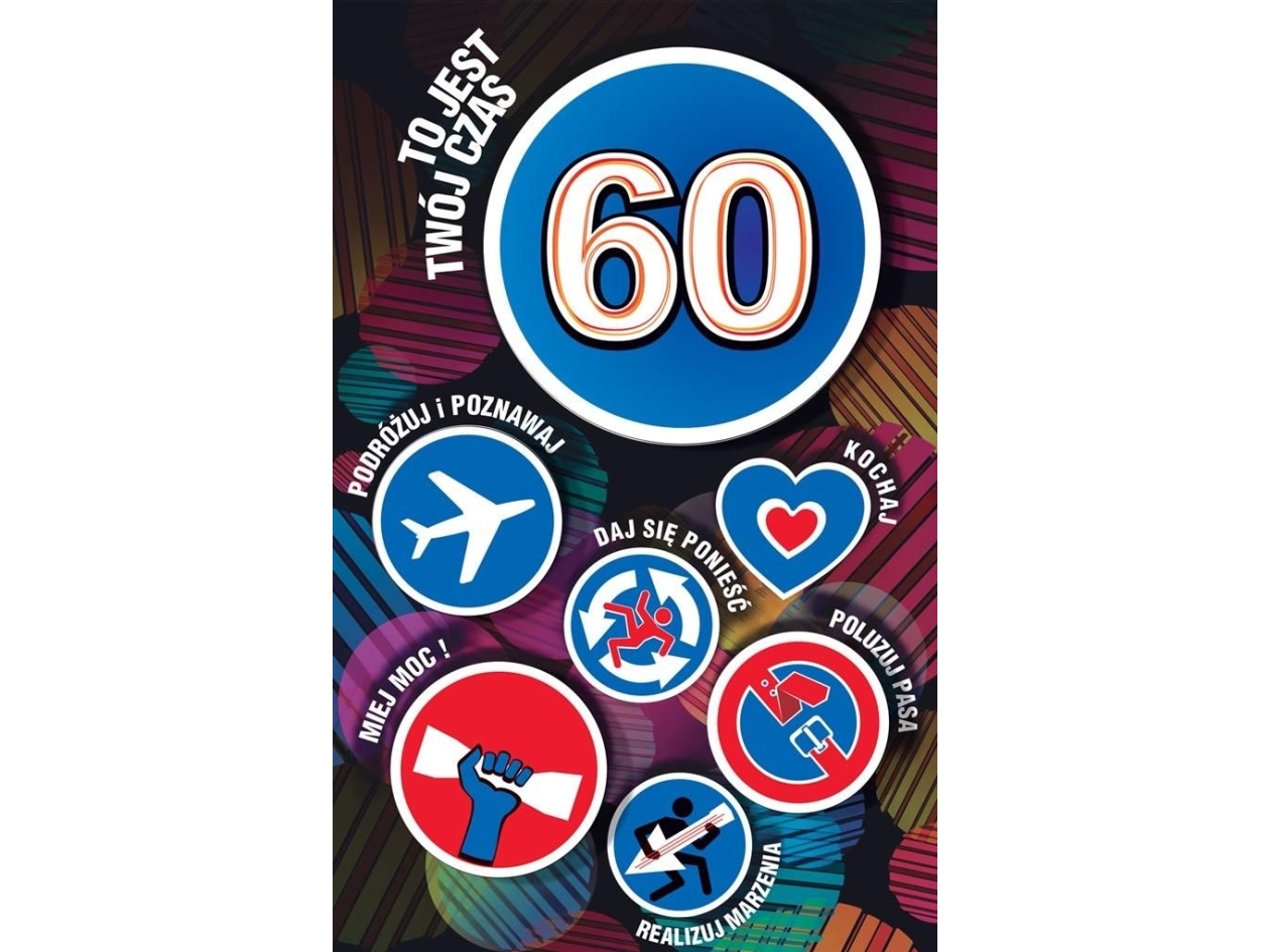 Ab-Karte Glückwunschkarte Birthday 60 Us04