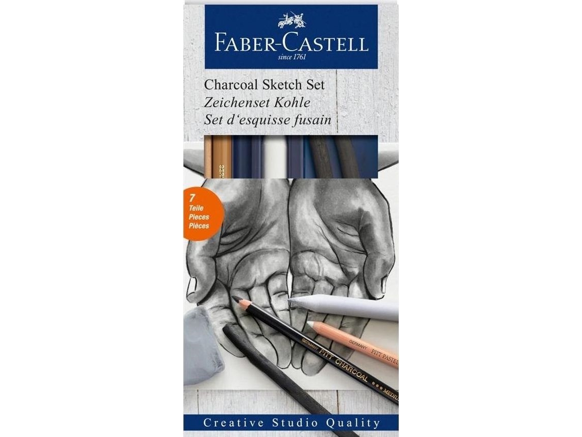 Faber-Castell Set Zum Zeichnen Charcoal 7-Tlg. Faber Castell