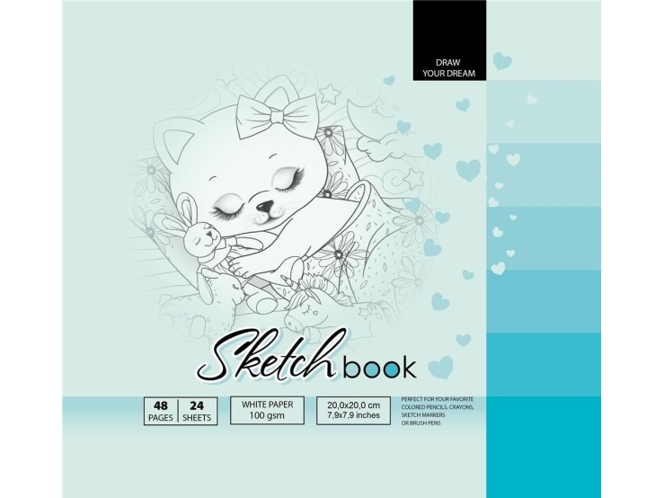 Fresh Sketchbook 200X200/48K 100G Tw Fresh