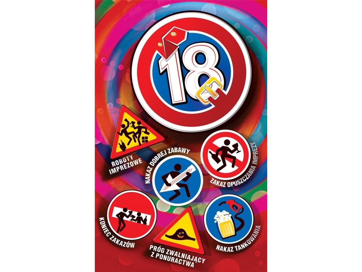 Fødselsdagskort 18 År Us05