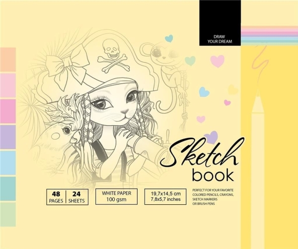 Fresh Skizzenbuch 197X145/48K 100G Tw Fresh