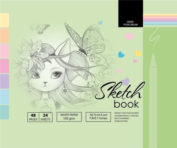 Fresh Skizzenbuch 197X145/48K 100G Tw Fresh