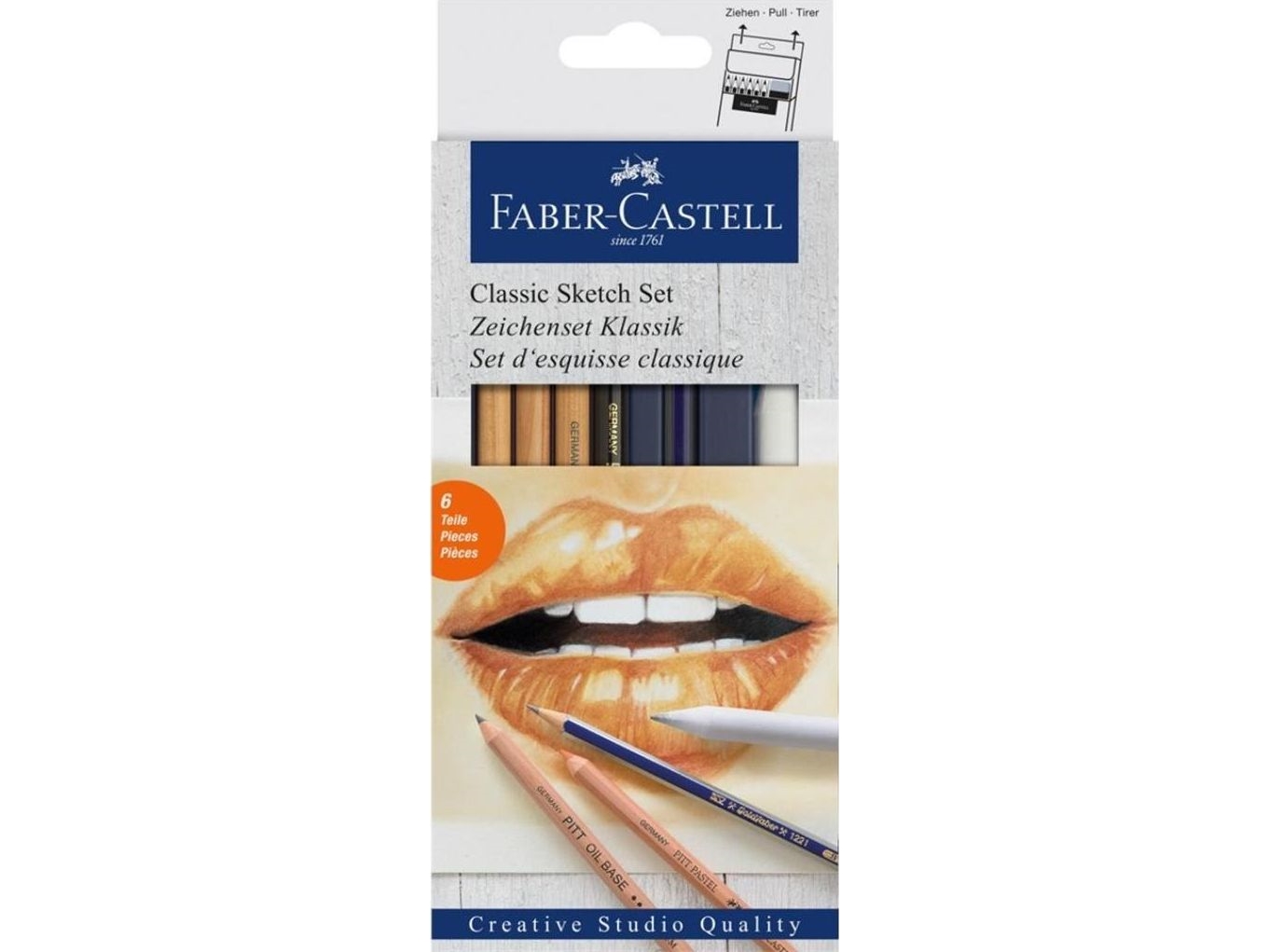 Faber-Castell skitse-sæt Classic 6 dele FABER CASTELL