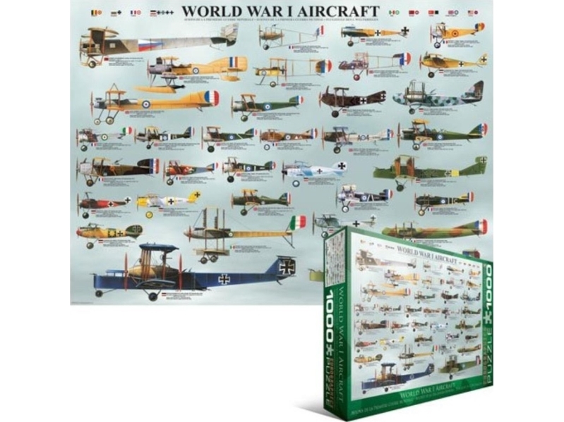 Puzzle 1000 World War I Aircraft 6000-0087