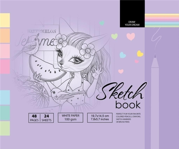 Fresh Skizzenbuch 197X145/48K 100G Tw Fresh |