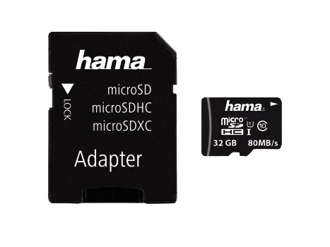 Hama microSDHC 32GB minneskort Class 10 UHS-I | Datorkomponenter - Hårddisk & Lagring - Medialagring | GameStuff