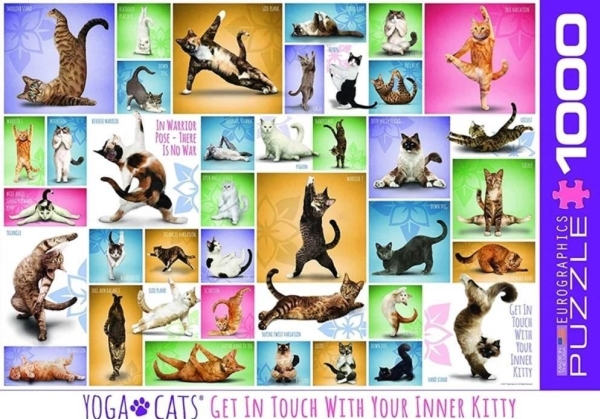 Puzzle 1000 Yoga Cats 6000-0953