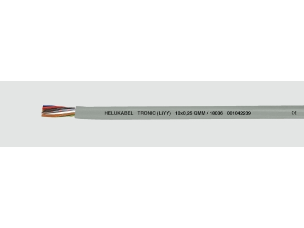 Helukabel Tronic (Liyy), Niederspannungskabel, Grau, Polyvinylchlorid (Pvc), Cooper, 0.34 Mm², 19,6 Kg/Km