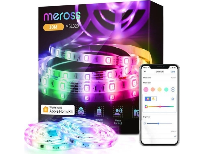 Meross Msl320, Universalstreifenleuchte, Indoor, Weiß, Variabel, 802.11B,802.11G,Wi-Fi 4 (802.11N), Us: Fcc Eu: Ce, Rohs, Weee