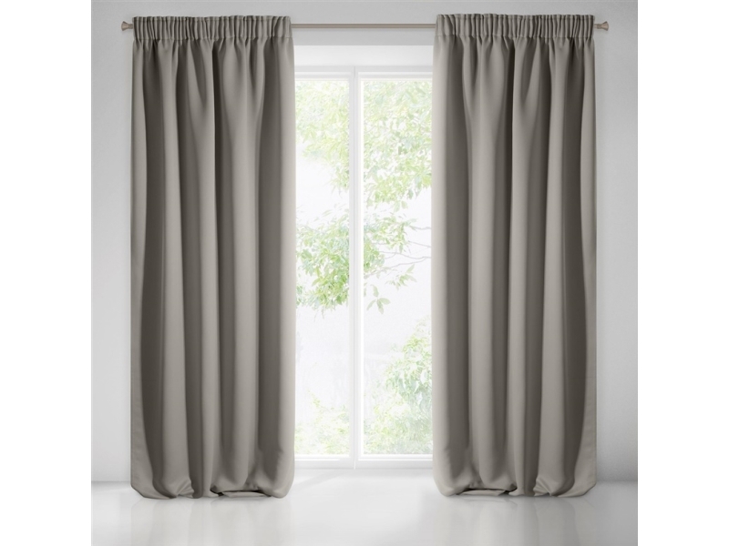 Eurofirany Curt Logan Blackout Beige/Tape 135X270 N