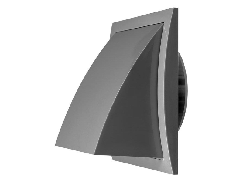 Europlast tuuletusritilän levy 148X153mm Ø100mm harmaa