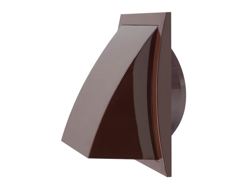 Europlast tuuletusritilän levy 148X153mm Ø100mm ruskea