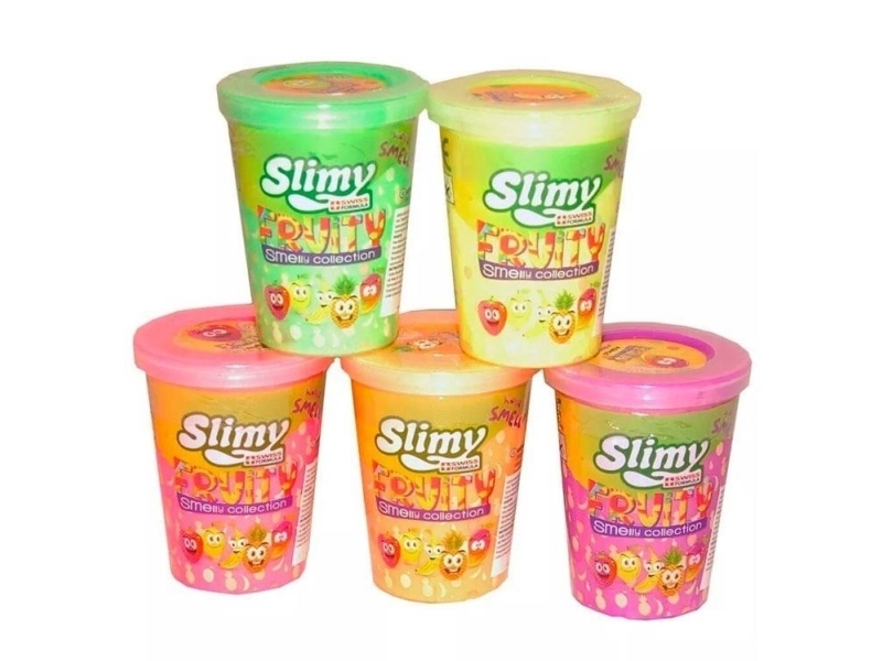 Slimy Original Slime Scented Fruity Metallic Cup, 80G