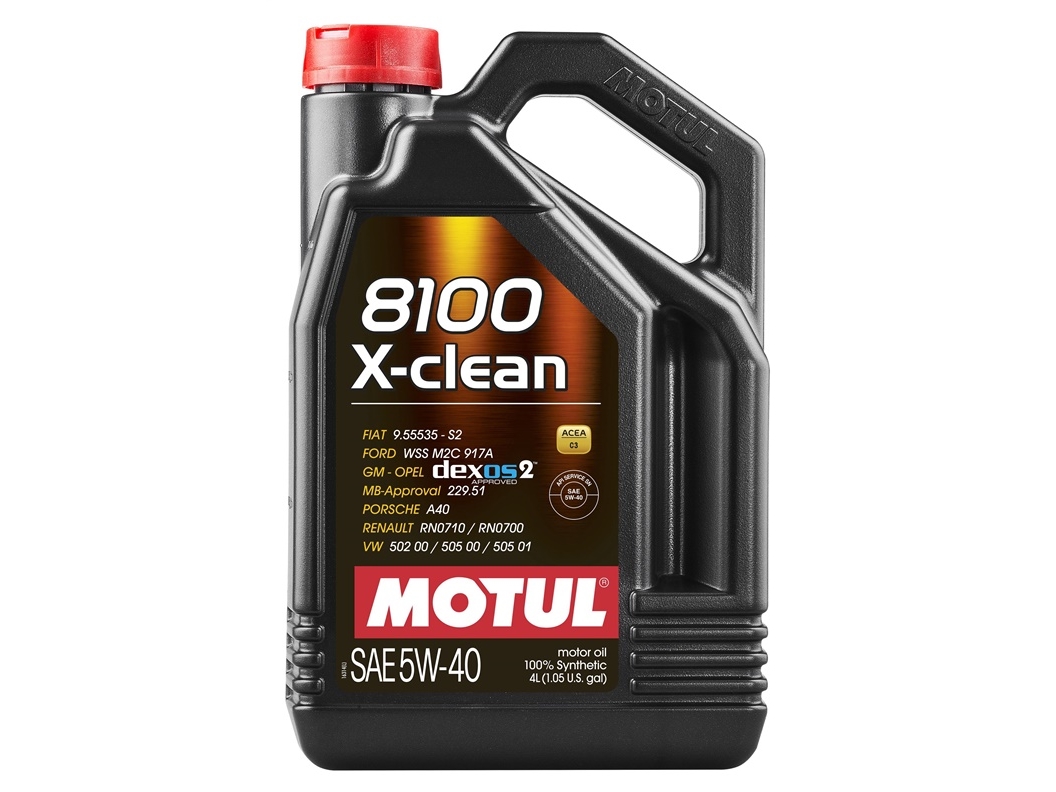 Motul 8100 X-Clean 5W40 4Ltr (104720)
