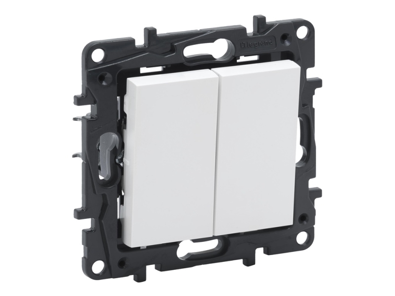 Legrand Schalter 2Kl Weiß