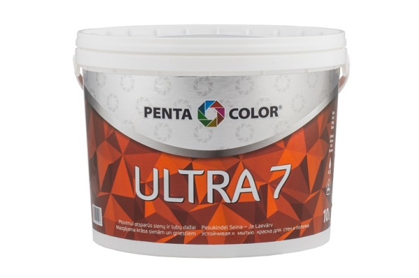 Disperse paints Pentacolor Ultra 7, hvid, 10 l