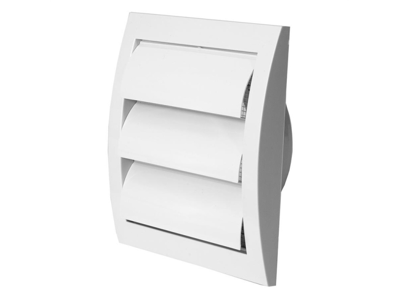 Europlast Grille With Shutters 148X153/D100, White