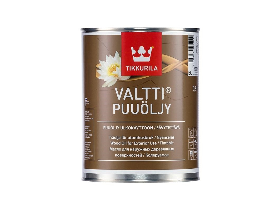 Træolie Tikkurila Valtti Wood Oil EC klar 0,9 l