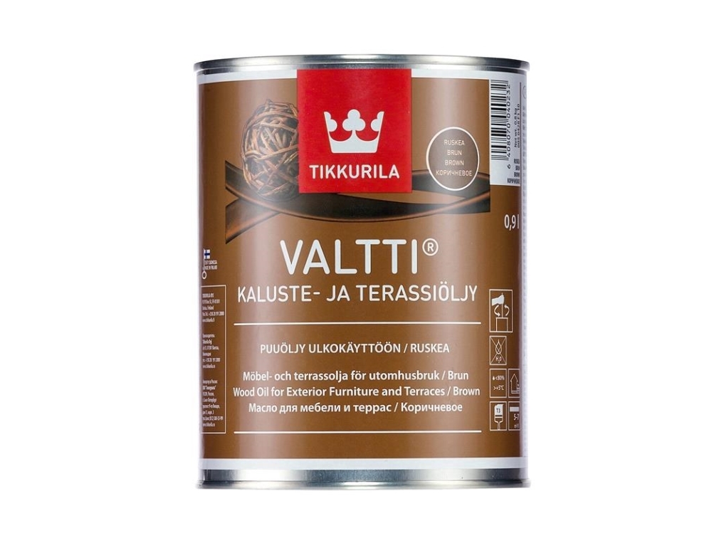 Tikkurila Valtti Terrace Oil træolie, brun, 0,9 l
