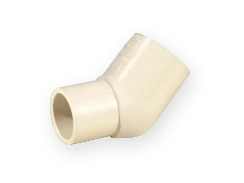 Nibco knæ 45° muffe/nyplowe PVC-C KW/KZ 1/2 - 4706-805