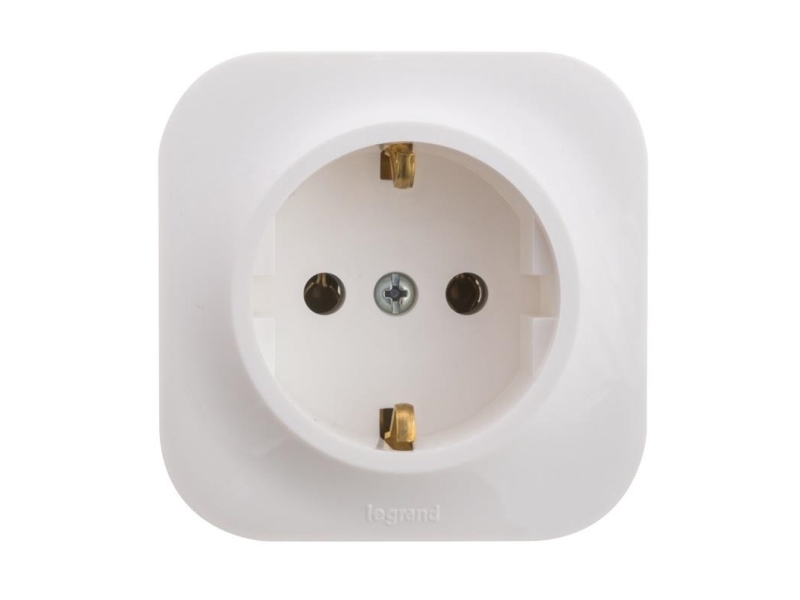 Legrand Rosette 782411 Top Gnd White Forix