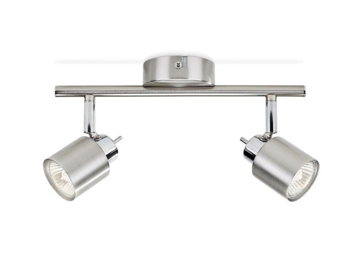 Philips Essentials Spot, Strahler Oberflächenbeleuchtung, Gu10, 2 Glühbirne(N), Led, 220-240 V, Chrom