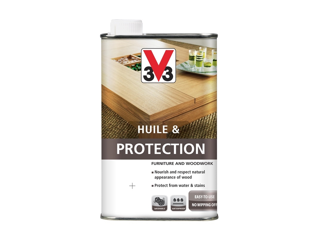 V33 furniture oil (rosewood color, 0,5 l)