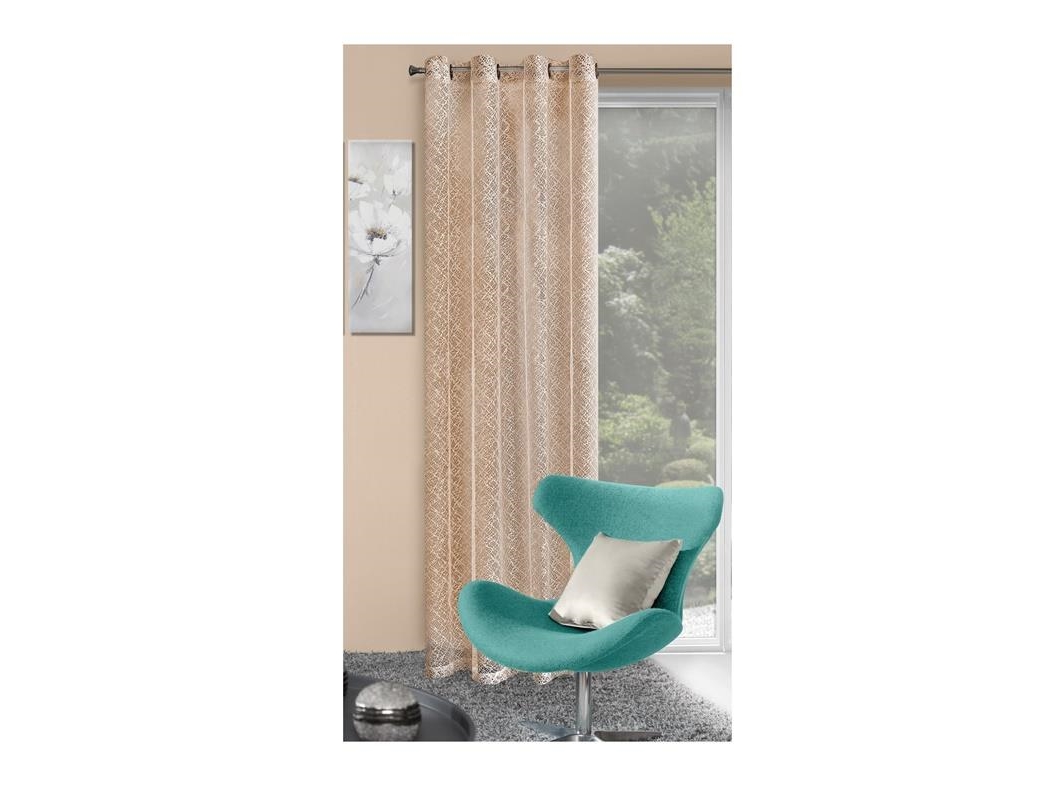 Eurofirany Curtain Fir/Amanda/Bez 140X250 Rings