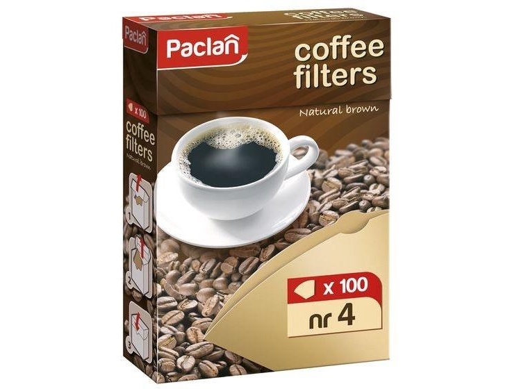 Paclan Filters For Coffee 4, 100Pcs, Box