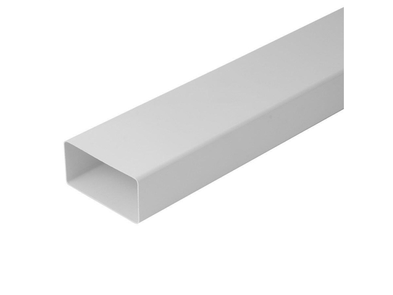 Europlast Ventilation Duct 110X55mm 1M Abs White