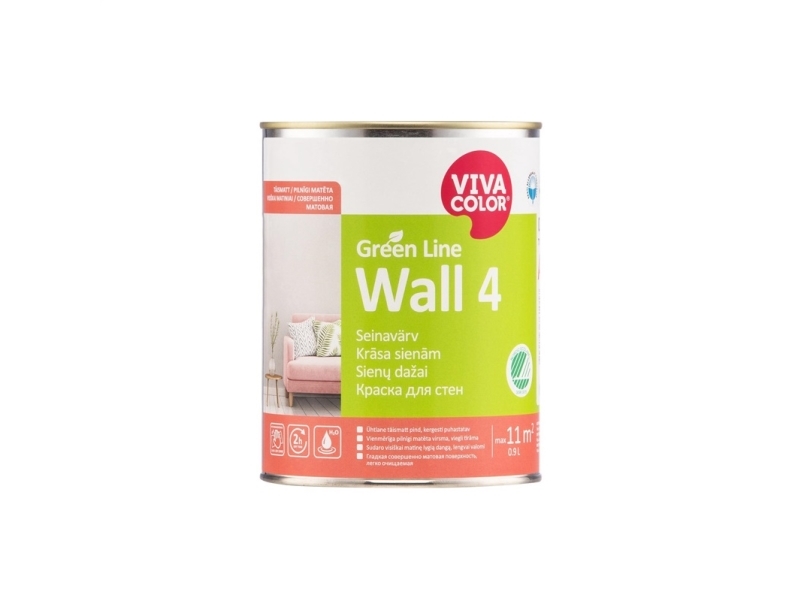 VivaColor PAINTGREEN LINE WALL 4 A 0,9L