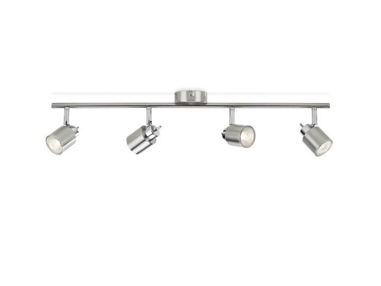 Philips Essentials Spot, Strahler Oberflächenbeleuchtung, Gu10, 4 Glühbirne(N), Led, 220-240 V, Chrom
