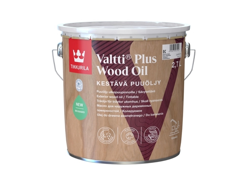Tikkurila Valtti Wood Oil vandbaseret træolie 2,7L