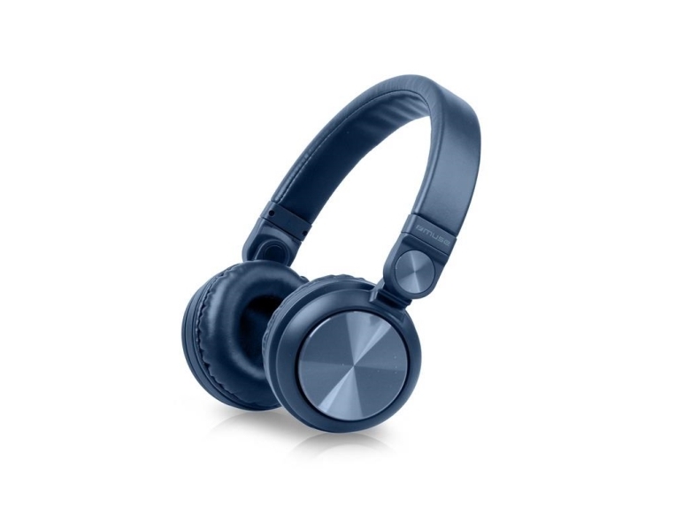 Muse M-276Btb, Kabel & Trådløs, 20 - 20000 Hz, Opkald/Musik, 340 G, Headset, Blå