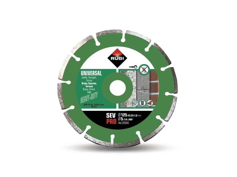 Rubi Diamond Blade Sev 125 Pro Segment Dry